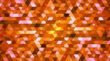 Yayın Twinkling Çokgen Hi-Tech Üçgenler, Turuncu, Soyut, Loopable, Hd