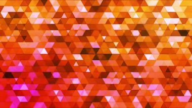 Yayın Twinkling Çokgen Hi-Tech Üçgenler, Turuncu, Soyut, Loopable, Hd