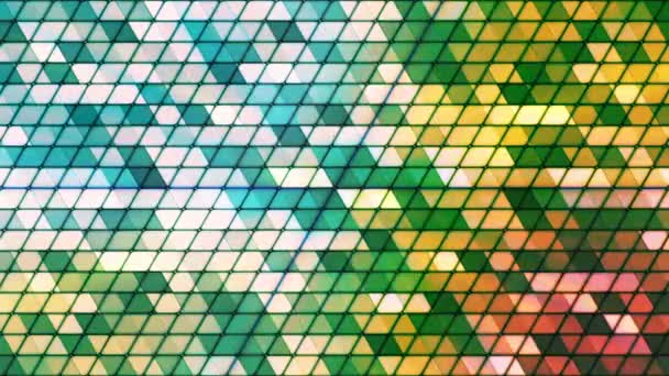 Triangles Cubiques Hi-Tech De Diffusion, Vert, Abstrait, Boucle, En Haute Qualité 