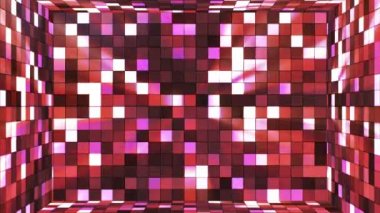 Yayın Twinkling Hi-Tech Squares Oda, Bordo, Soyut, Loopable, Hd