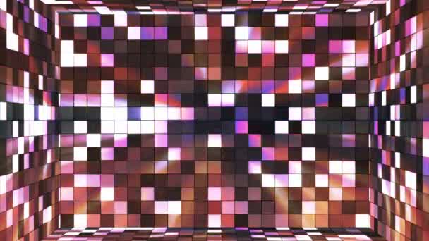 Radiodiffusion Twinkling Hi-Tech Squares Salle, Marron, Abstrait, Boucle, En Haute Qualité — Video