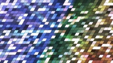 Yayın Twinkling Eğimli Hi-Tech Kareler, Çok Renkli, Soyut, Loopable, Hd