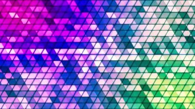 Yayın Twinkling Kübik Hi-Tech Üçgenler, Çok Renkli, Soyut, Döngü, Hd