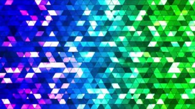 Yayın Twinkling Kareli Hi-Tech Üçgenler, Çok Renkli, Soyut, Loopable, Hd