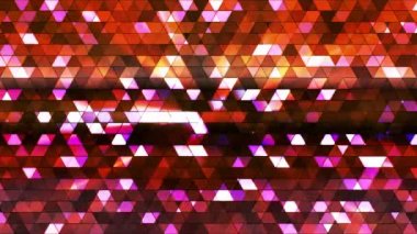 Yayın Twinkling Kareli Hi-Tech Üçgenler, Çok Renkli, Soyut, Loopable, Hd