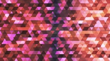 Yayın Twinkling Çokgen Hi-Tech Üçgenler, Çok Renkli, Soyut, Loopable, Hd