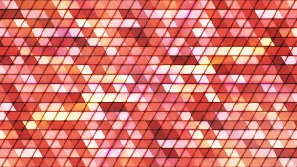 Broadcast blinkande Cubic Hi-Tech trianglar, orange, abstrakt, Loopable, HD — Stockvideo