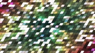Yayın Twinkling Eğimli Hi-Tech Kareler, Çok Renkli, Soyut, Loopable, Hd