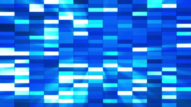반짝반짝 수평 작은 제곱 하이테크 바, 블루, 추상, 루프, HD — 비디오