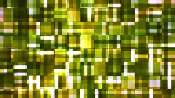 Broadcast Twinkling Squared Hi-Tech Blocks, Green, Abstract, Loopable, HD — Stok Video