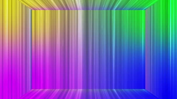 Трансляція вертикальних Hi-Tech ліній сцени, Multi колір, анотація, непрямої, HD — стокове відео