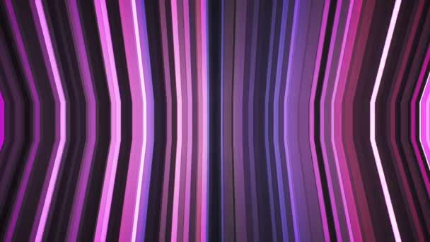 Uitzending Twinkling verticale gebogen Hi-Tech strips, purple, abstract, loop able, HD — Stockvideo