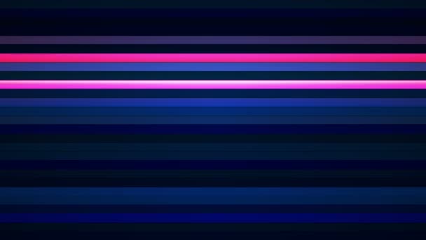 Broadcast Twinkling Horizontal Hi-Tech Bars, Blue, Abstract, Loopable, HD — Stock Video