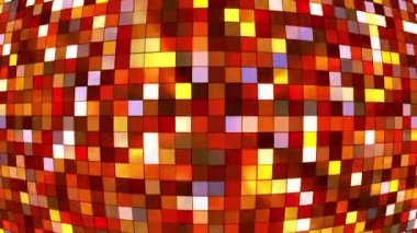 Yayın Twinkling Hi-Tech Squares Globe, Turuncu, Soyut, Loopable, Hd