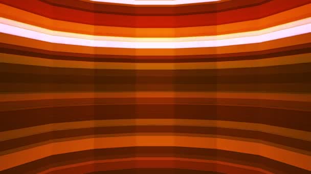 Broadcast Twinkling Horizontal Hi-Tech Bars Shaft, Orange, Abstract, Loopable, HD — Stock Video