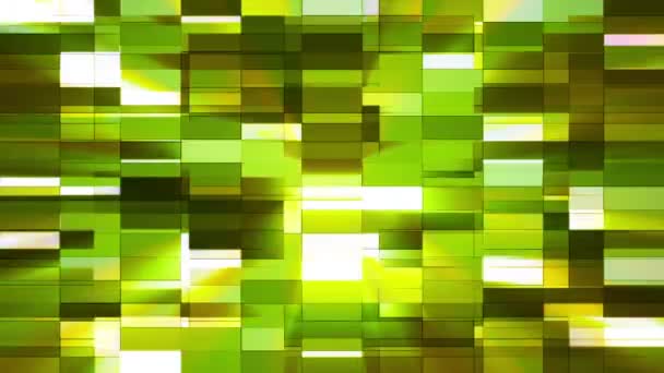 Twinkling Horizontal Small Squared Hi-Tech Bars, Vert, Abstrait, Boucle, En Haute Qualité — Video