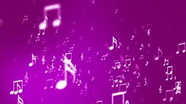 Yayın Yükselen Müzik Notaları, Pembe, Etkinlikler, Loopable, Hd