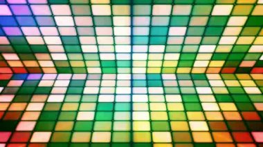 Yayın Twinkling Hi-Tech Cubes Sahne, Çok Renkli, Soyut, Loopable, Hd