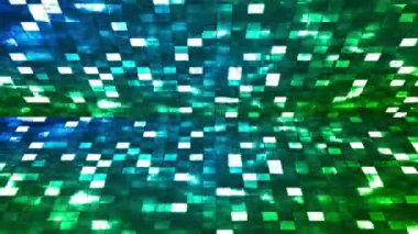 Yayın Firey Işık Hi-Tech Kareler Sahne, Turkuaz, Soyut, Loopable, Hd