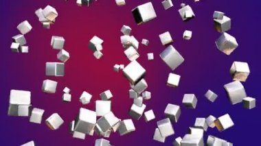 Yayın Düşen Hi-Tech Küpler, Maroon, Kurumsal, Loopable, Hd