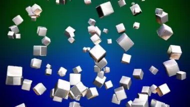 Yayın Düşen Hi-Tech Küpler, Multi Color, Kurumsal, Loopable, Hd