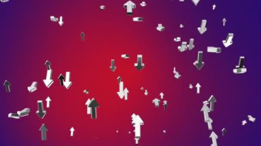 Yayın Yükselen Hi-Tech Oklar, Kırmızı, Kurumsal, Loopable, Hd