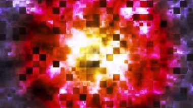 Twinkling Soyut Hi-Tech Yangın Desenleri, Çok Renkli, Soyut, Döngü, Hd