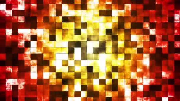 Twinkling abstracto Hi-Tech patrones de fuego, multicolor, abstracto, Loopable, HD — Vídeo de stock