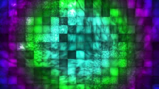 Difusión abstracta de alta tecnología patrones de azulejos de humo, multicolor, abstracto, Loopable, HD — Vídeo de stock