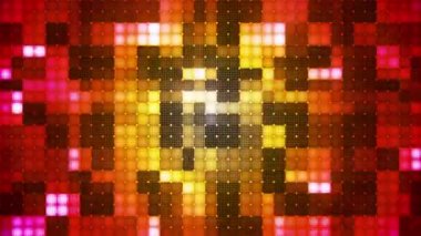 Twinkling Hi-Tech Kübik Elmas Işık Desenleri, Çok Renkli, Soyut, Döngü, Hd