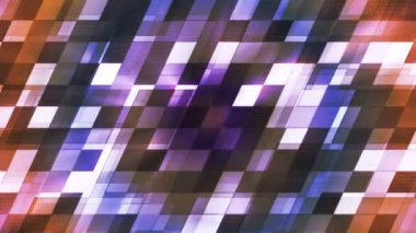 Twinkling Hi-Tech Eğimli Kare ışık desenleri, Çok Renkli, Soyut, Loopable, Hd