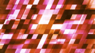 Twinkling Hi-Tech Eğimli Kare ışık desenleri, Turuncu, Soyut, Loopable, Hd