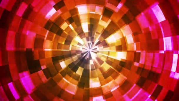 Twinkling Hi-Tech Grunge Flame Tunnel, Multi Color, Aziendale, Loopable, Hd — Video Stock