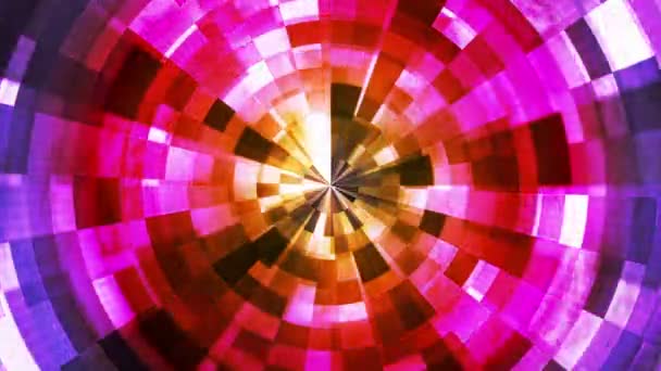 Twinkling Hi-Tech Grunge Flame Tunnel, Multi Color, Corporate, Loopable, HD — Stock Video