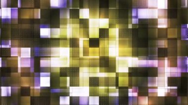 Twinkling Metal Hi-Tech Kare ışık desenleri, Çok Renkli, Soyut, Loopable, Hd
