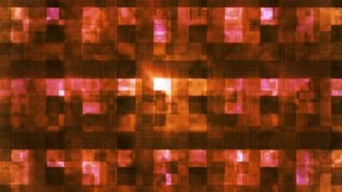 Metal Hi-Tech Squared Duman Shifting Desenler, Turuncu, Soyut, Loopable, Hd