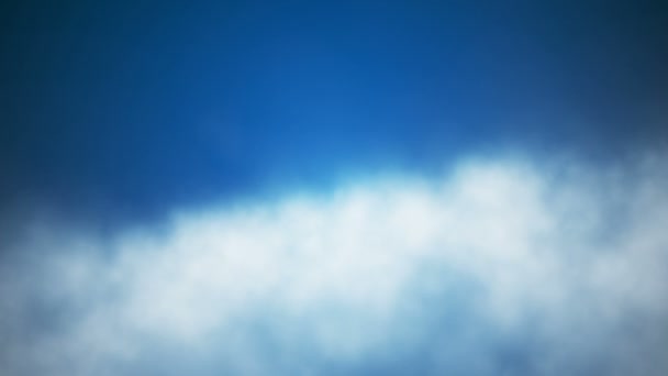 Σύννεφα εκπομπής πετούν μέσα, μπλε, ουρανός, Loopable, HD — Αρχείο Βίντεο