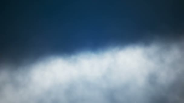 Nuvens Transmitidas Voar Através, Azul, Céu, Loopable, Hd — Vídeo de Stock