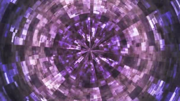 Twinkling Hi-Tech Grunge Flame Tunnel, Viola, Aziendale, Loopable, Hd — Video Stock