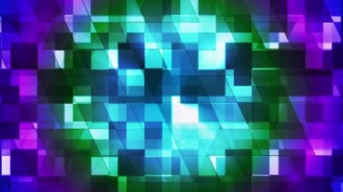 Twinkling Hi-Tech Kare Elmas Işık Desenleri, Çok Renkli, Soyut, Loopable, Hd