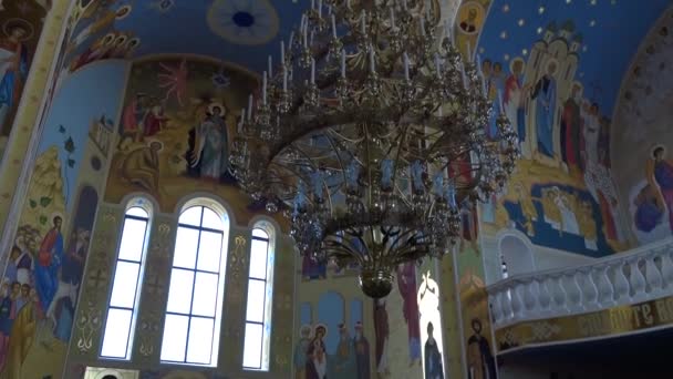 Orthodoxer Tempel der ukrainischen Kirche — Stockvideo