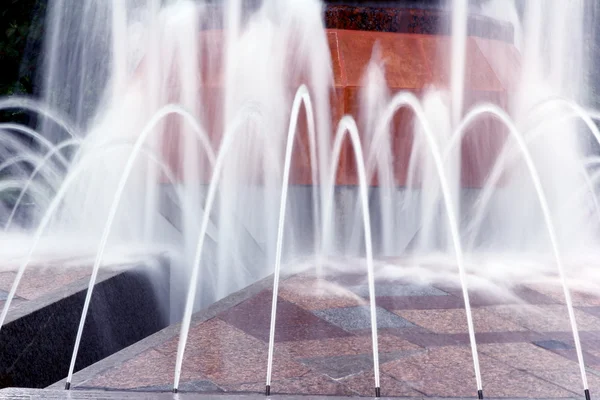 Large fountain in a city park — Stock Photo, Image