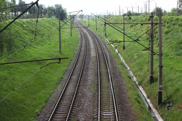 Chemin de fer, vitesse transport terrestre — Photo