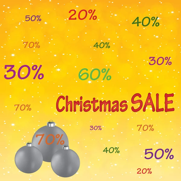 クリスマスの販売の背景 . — ストックベクタ