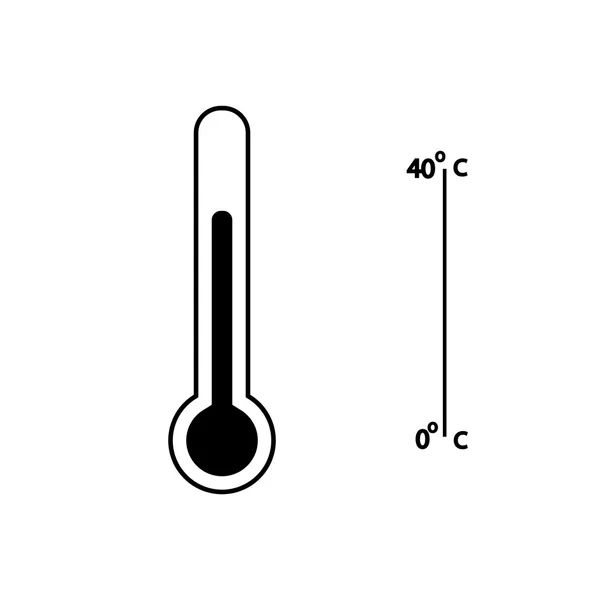 Web-Symbol für medizinisches Thermometer . — Stockvektor