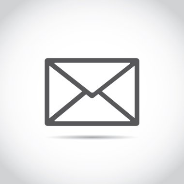 Posta zarfı işareti. E-posta sembolü. simge zarfı.