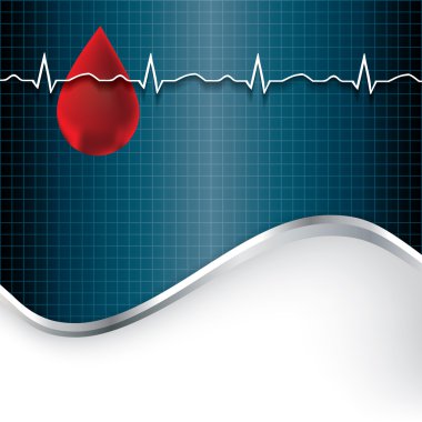 Tıbbi arka plan tıbbi simgesiyle. 