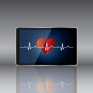 Tıbbi konseptli tablet bilgisayar .