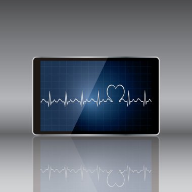 Tıbbi konseptli tablet bilgisayar .