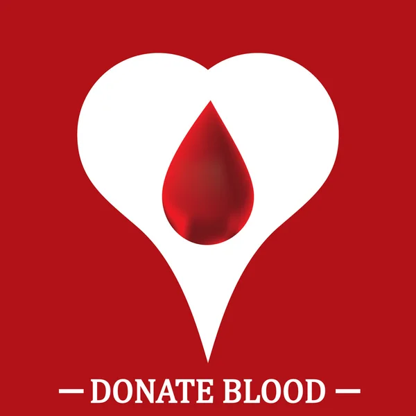 Vetor de doação de sangue. fundo médico — Vetor de Stock
